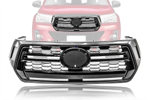 Grade Hilux 18/... Preto Brilhante/Cinza Escuro