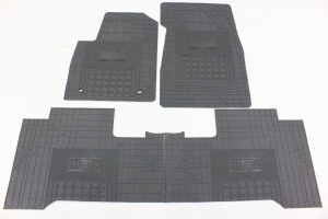 Tapete Cabine Hilux 15/20 4x4 Cabine Dupla (3 Peças) Borracha Padrão Original