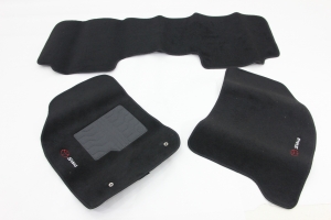 Tapete Cabini Sw4 12/15 Carpete (3 Peças) Preto