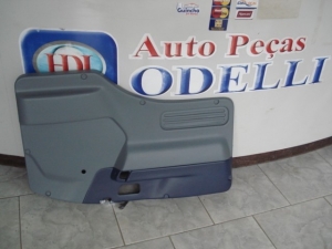 Kit Forro Porta + Puxador Vw 8120/8150/9150/Delivery/Worker/Titan 00/12 Azul Lado Direito e Lado Esquerdo