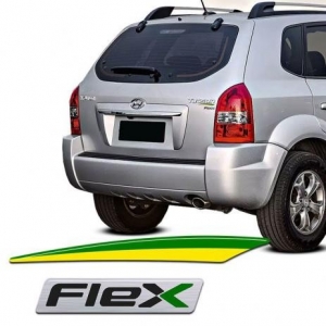 Emblema 'Flex' Tucson (Resinado) Bandeira