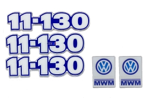 Kit Emblema Vw 11-130 Resinado 1981 / 1989