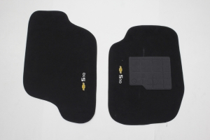 Tapete Cabini S10 95/11 Cabine Simples Carpete (2 Peças) Preto