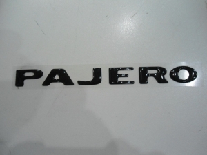 Emblema 'Pajero' Preto