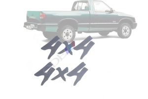 Emblema '4x4'  So Um Lado S10  Blazer Prata