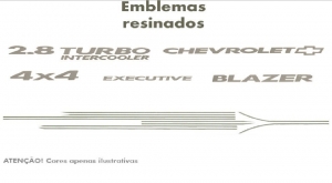 Faixa Original Blazer 07/08 Executive