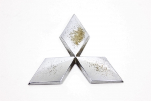 Emblema Mitsubishi Capô Tras Porta Mala Asx 10/16 Usado (320)