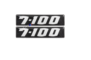 Emblema Vw '7-100' Antigo Resinado 94/99