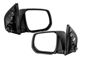 Kit Retrovisor S10 13/... Fixo Preto  Metagal 2 Peças