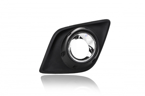 Moldura Farol Auxiliar Hilux 16/... Diant com Aro Cromado Le