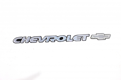 Emblema 'Chevrolet' Blazer S10 01... Prata com Logo
