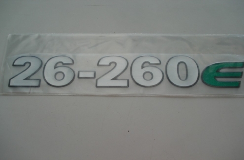 Emblema '26-260 E' Frente Vw