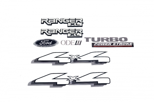 Kit Emblema Ranger 'Turbo Power Stroke' 4x4 2003/2004