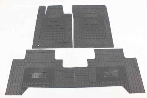 Tapete Cabine L200 Triton 08/16 (3 Peças) Borracha Padrão Original