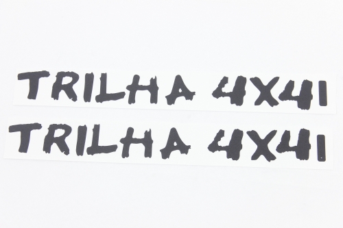 Emblema Trilha 4x4 Troller 15/19 Capô Preto