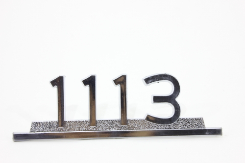 Emblema '1113' Antigo (Cromado) Plastico