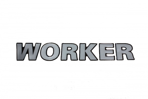 Emblema Vw 'Worker' Frente Resinado 00/12