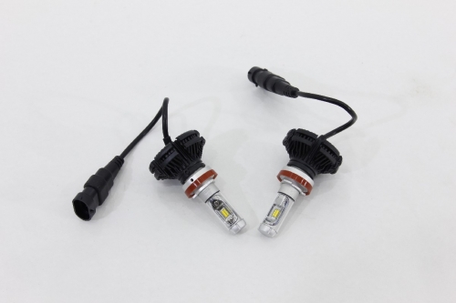 Kit Ultra Led H8 X3 6k C/ Duas Cores Branca e Amarela 9v/30v