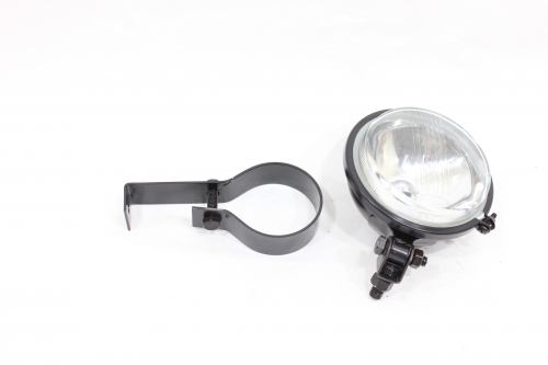 Farol Auxiliar Mb 1620 115mm (Lente Lisa) C/ Suporte