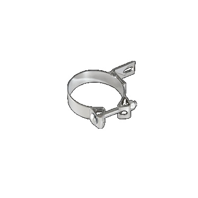 Abraçadeira Cromada Escapamento C/ Suporte 3,5''