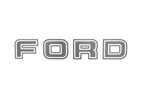 Emblema 'Ford' Tampa Traseira F-1000 95/98 Prata