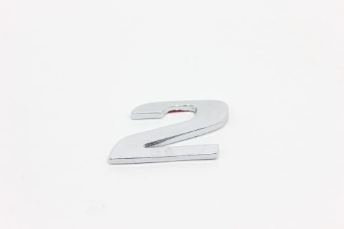 Emblema '2' Cromado Mb Axor Atego Accelo