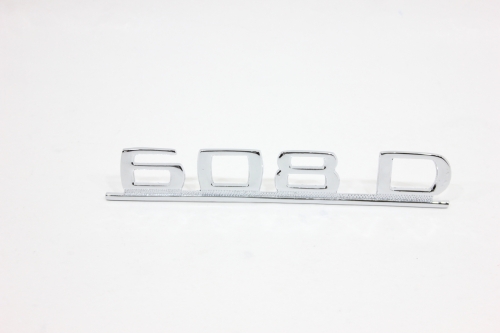 Emblema '608 D' Original (Metal) Cromado