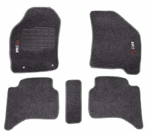 Tapete Cabini Sw4 05/11 (5 Peças) Preto (Carpete)