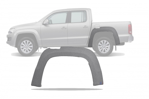 Alargador Paralama Amarok 10/... (Fibra) Traseiro Ld