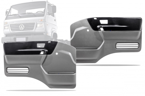 Kit Forro Porta Vw 8-120/8-150/9-150/13.180/.../31.260 Worker/Titan/Delivery 00/... (Preto)  2 Peças