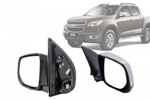 Kit Retrovisor S10 Trailblazer 12/17 Elé Cromado C/ Pisca