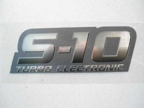 Emblema 'S10 Turbo Electronic' 2009