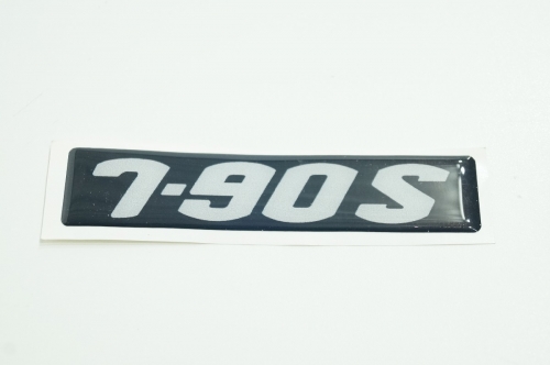 Emblema '7-90 S' (Retangular) Preto