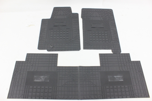 Tapete Cabine Frontier 08/12 4x4 Cabine Dupla (3 Peças) Borracha Padrão Original