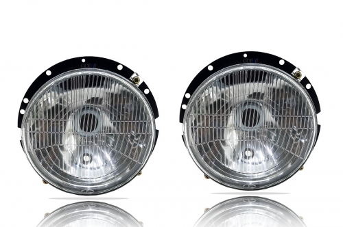 Kit Farol Vw 6.80 6.90 7.90 83/86 Fusca Kombi Redondo 2 Peças