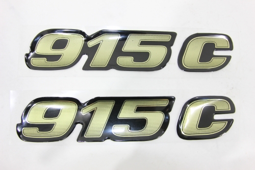 Emblema Mb '915 C' Novo Dourado (Par)