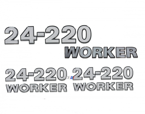 Kit Emblemas Vw 24-220 Worker Resinado