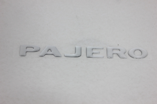 Emblema 'Pajero' Aço Escovado