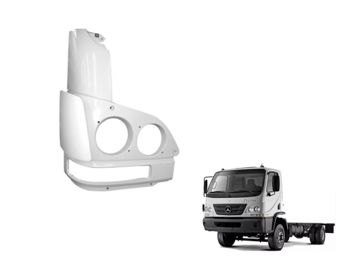 Moldura Aro Farol Mb Accelo 815/915/715 C/Defletor Ld