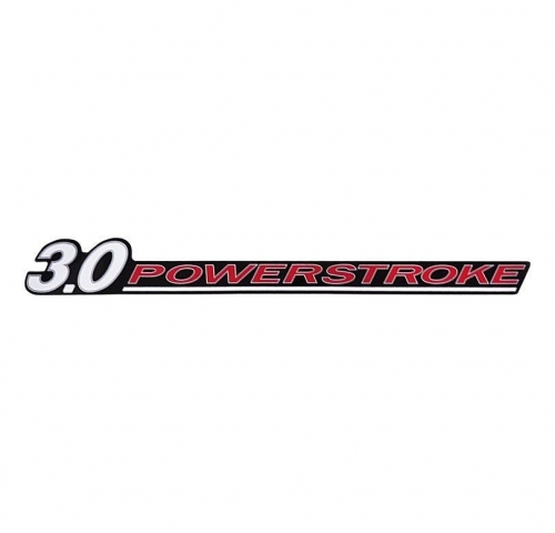Emblema 'Power Stroke 3.0 Eletronic' Ranger 10/... Preto