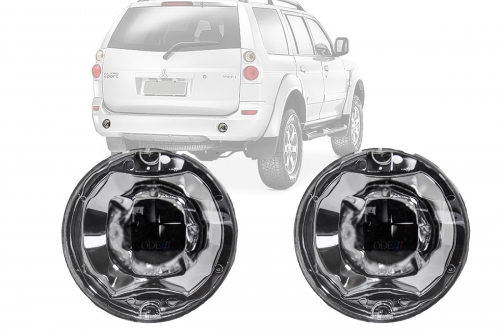 Kit Lanterna Tras Pajero Sport Tr4 05/08 Cristal (Re) Para-choque  70mm Iam (Original) 2 Peças