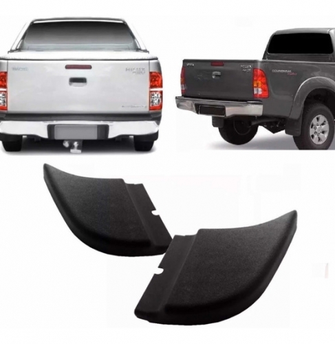 Ponteira Para-choque Tras Hilux 05/15 /15 Srv (Par) Borracha