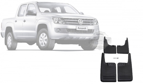 Para-barro (Lameiro) Amarok 12/... S/ Alargador (4 Peças) Modelo Original (Injetado)
