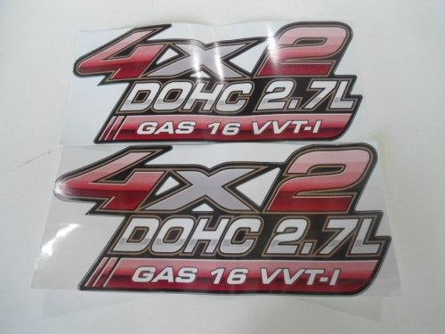 Emblema '4x2 Dohc 2.7l Gas 16vvti' Hilux 09/...