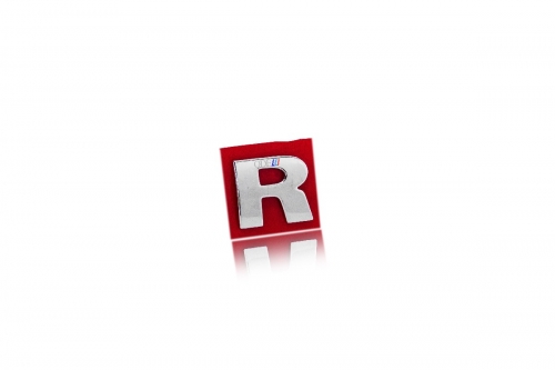 Letra R - Cromada
