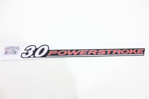 Emblema '3.0 Power Stroke' Ranger 10/... Preto