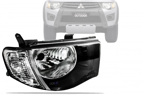 Farol L200 Triton Hpe 08/10 Gls/Xb/Hls 11/16 Cristal Ld Tyc