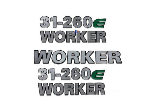 Kit Emblema Vw 31-260e Resinado 3 Peças 2005 / 2012