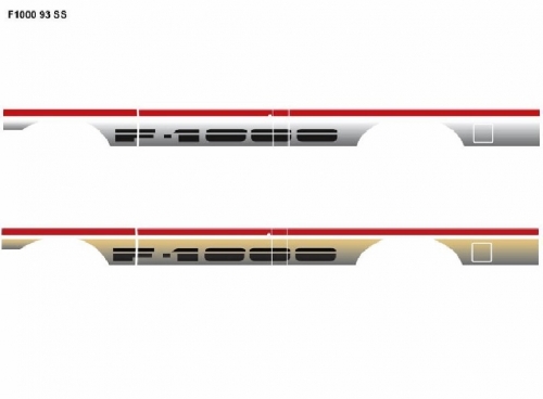 Faixa Original F-1000 93/95 Cabine Extendida (Kc) Prata