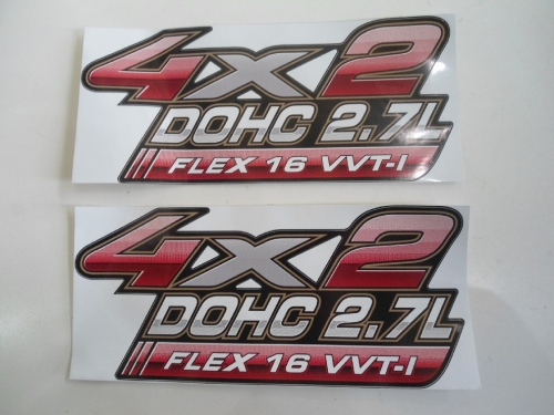 Emblema '4x2 Dohc 2.7l Flex 16vvti' Hilux 09/...